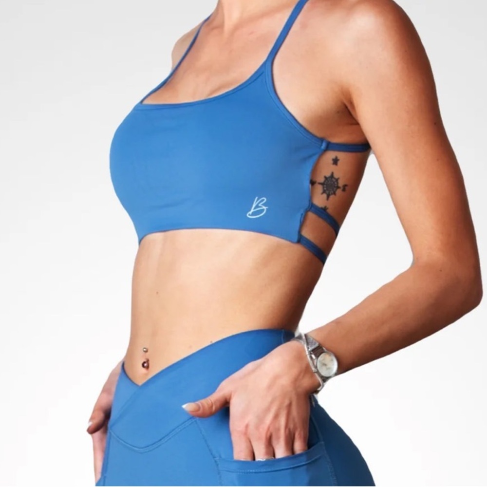 Blue Workout Bra